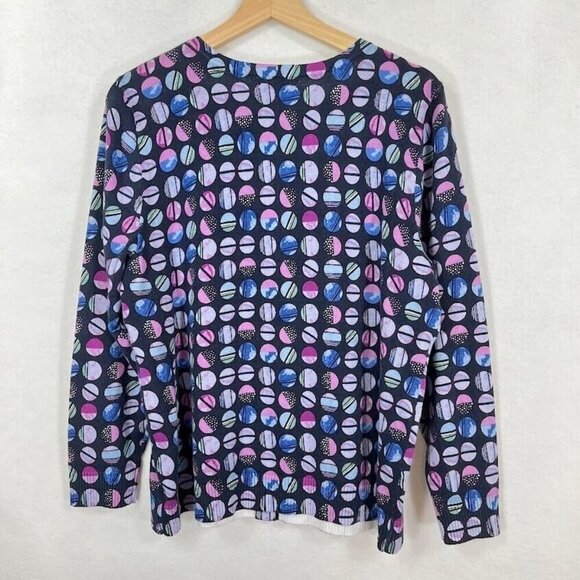 Cj Banks GeometricCardigan Bold Artsy Academia Boho Grandma Core NWT 14W - Picture 3 of 7